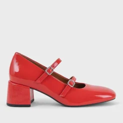 Addison Mary-Jane Pump - Red