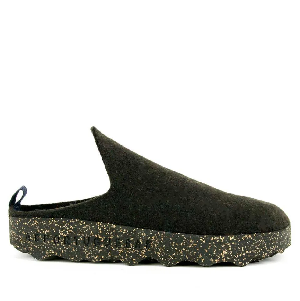 Asportuguesas Men Mule Slipper - Black
