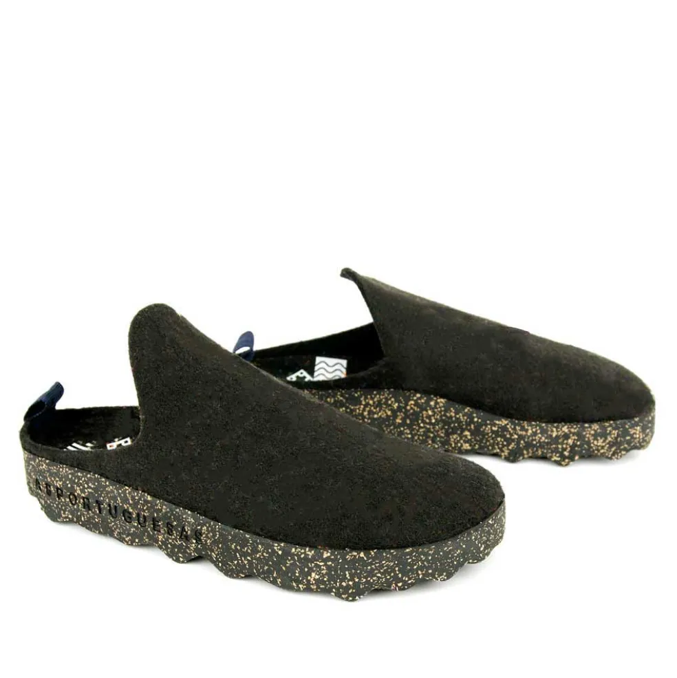 Asportuguesas Men Mule Slipper - Black