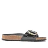 Birkenstock Madrid Big Buckle Sandal for Women - Black Patent