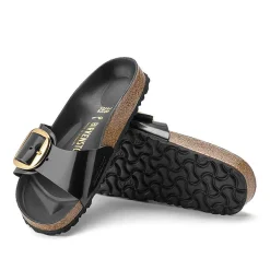 Birkenstock Madrid Big Buckle Sandal for Women - Black Patent