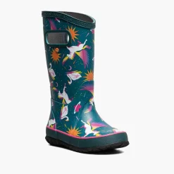 Bogs Rainboot Unicorn Swan - Teal/Multi