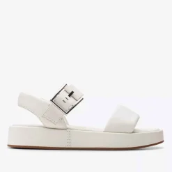 Clarks Alda Strap Sandal - White