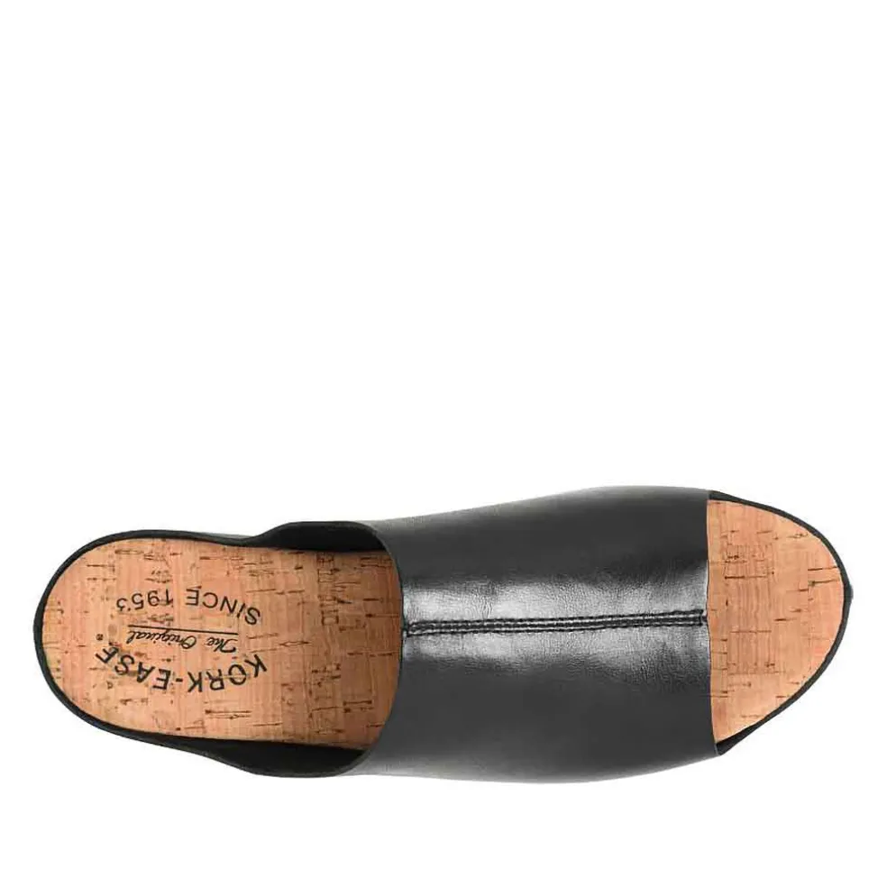 KorkEase Yazmin Slide Sandal - Black
