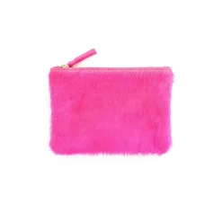 Primecut Cowhide Zip Pouch - Pink
