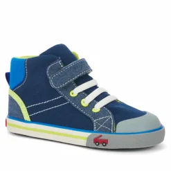 See Kai Run Dane Sneaker - Blue/Lime