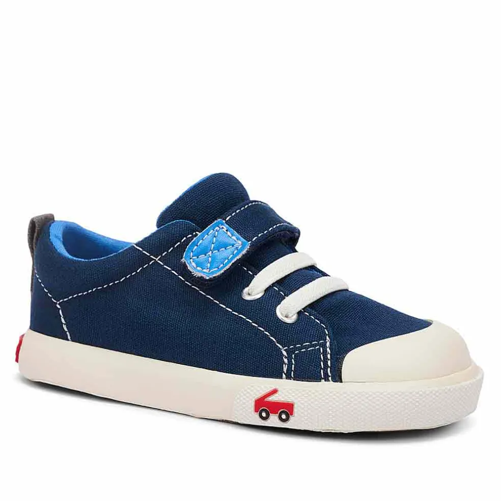 See Kai Run Stevie II Sneaker - Blue Canvas