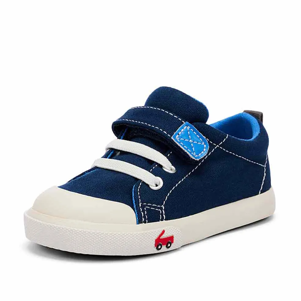 See Kai Run Stevie II Sneaker - Blue Canvas