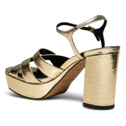 Shoe the Bear Nova Strap Heel - Gold Leather
