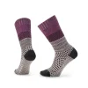 Smartwool Everyday Popcorn Cable Crew Socks - Mauve