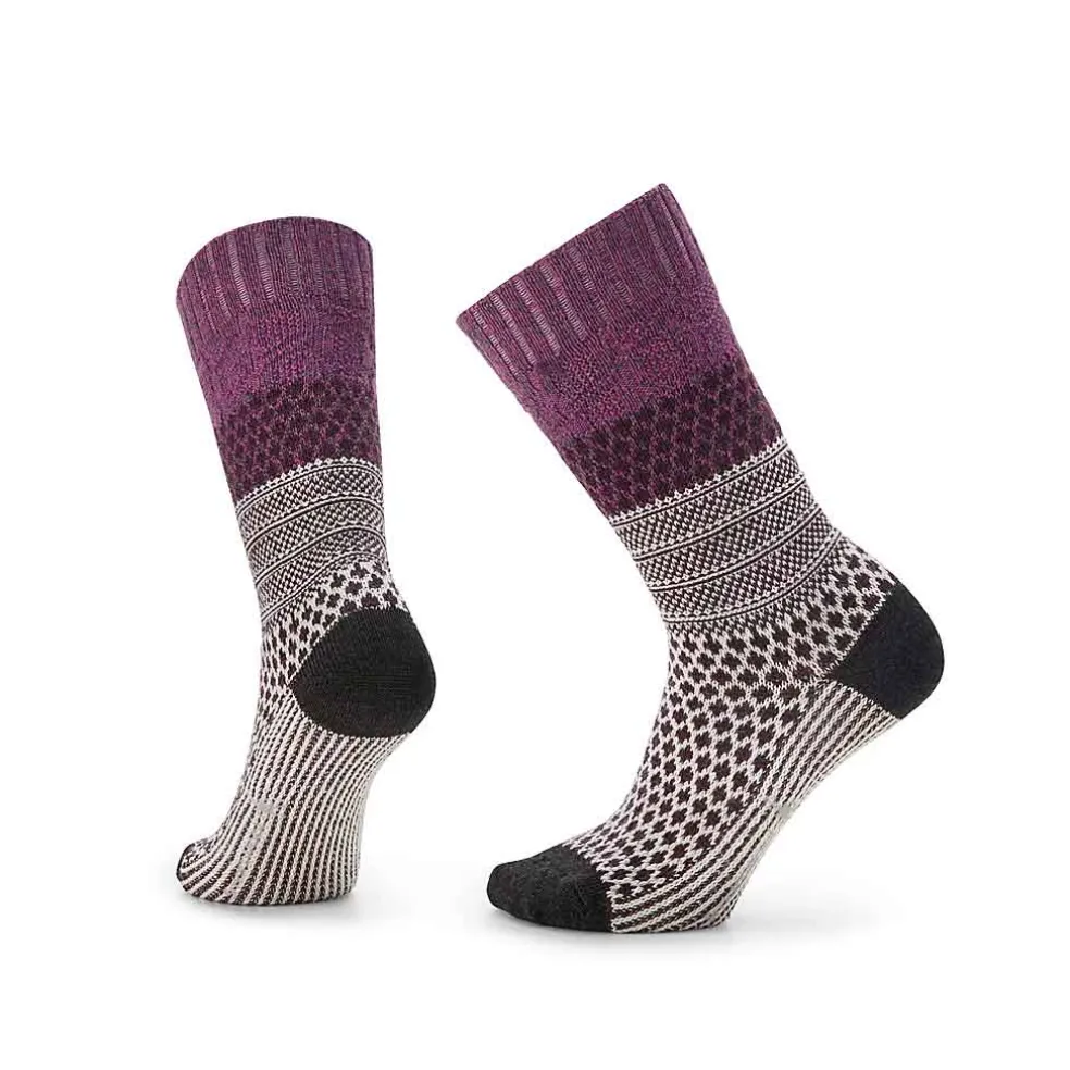 Smartwool Everyday Popcorn Cable Crew Socks - Mauve