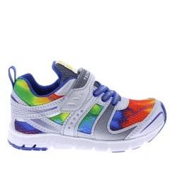 Tsukihoshi Velocity Sneaker Child - Silver/Multi