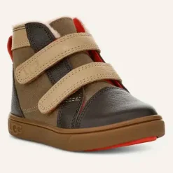 UGG Rennon II Boot - Antilope/Mustard Seed/Warm Red