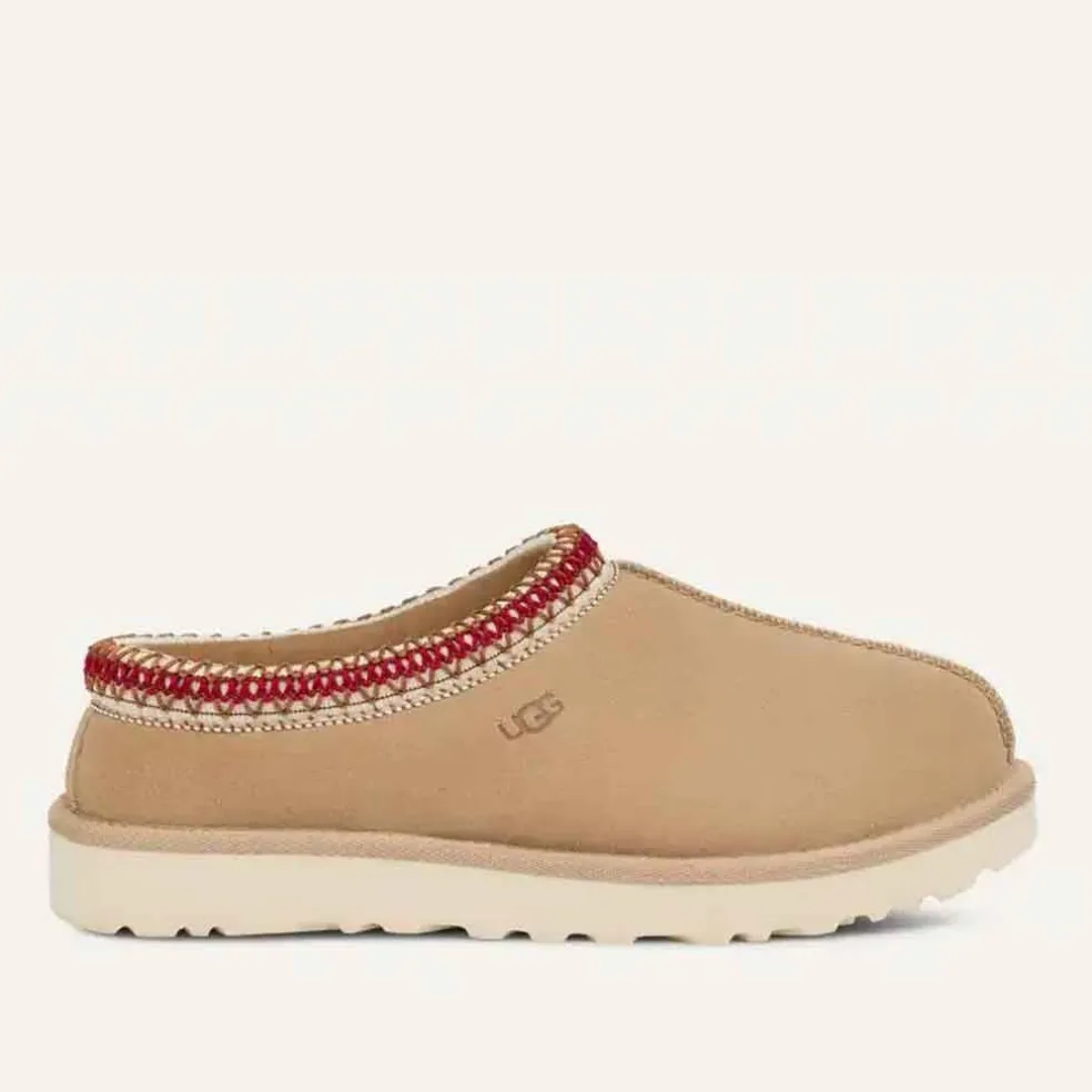 UGG Tasman Slipper - Sand/Dark Cherry