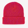 Verloop Simple Rib Knit Beanie - Poppy Magenta