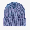Verloop Simple Rib Knit Beanie - Teal/Lilac